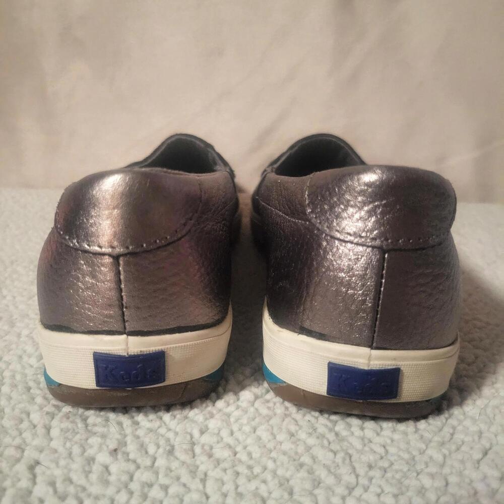 Keds Penny Loafer/Sneaker Hybrid Metallic Gray Comfort Insole - Size 8.5 - Picture 5 of 9